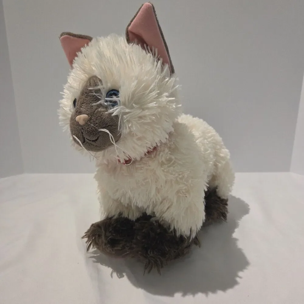 Build A Bear Siamese Himalayan Ragdoll Cat Plush Promise Pet With Heart Beat